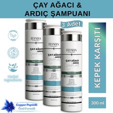 Elysian Essence Çay Ağacı & Ardıç Şampuanı 3 Adet | Copper Peptidli Kepek Karşıtı Saç Bakımı 300 ml