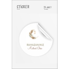 Hsn Ramazan Mübarek Olsun Etiket 4 cm 24 Adet