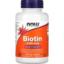 Now Foods Biotin, 5.000 Mcg, 120 Caps