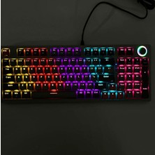 Gaman KL-114 Kablolu Mekanik Oyun Klavyesi - Rgb Arka Aydınlatmalı - Ses Kontrol Düğmeli