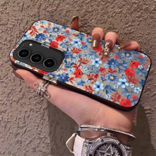 HONTINGA Samsung Galaxy S23 ile Uyumlu Kılıfı Silikon Kenar Sert Arka Düşüme Önleyici Basitlik Anti Düşme Kamera Korumali Çiçek Dalları Desen Telefon Kılıf Kadın ve Erkek Için Uygundur K1-0578