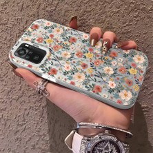 HONTINGA Xiaomi Redmi Note 10 ile Uyumlu Kılıfı Silikon Kenar Sert Arka Düşüme Önleyici Basitlik Anti Düşme Kamera Korumali Çiçek Dalları Desen Telefon Kılıf Kadın ve Erkek Için Uygundur K1-0578