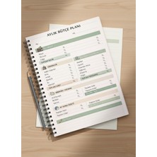 Imajmix Aylık Bütçe Planlayıcı Defter | Gelir Gider Takip | Finans & Birikim Ajandası | Spiralli | 30 Yaprak