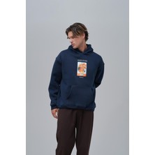 Oversize Van Gogh Baskılı Kapüşonlu Sweatshirt - Sunflowers Desenli - Anti-Peeling %100 Pamuk - S - 7xl