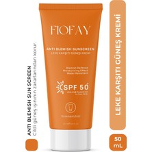 Fiofay Leke Karşıtı Spf 50+ Güneş Kremi - Tüm Cilt Tiplerine Uygun, Glutatyon Destekli 50 ml