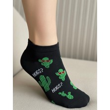 Bemp 4’lü Kaktüs Desenli 35-39 Numara Kadın Soket Çorap