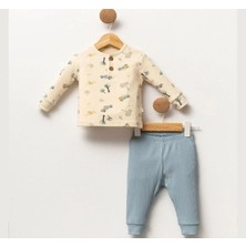 Butik Erkek Bebek %100 Pamuklu Alt - Üst Pijama Takımı