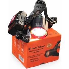 Çadır Dünyası Gold Silver GS-2090 - 4000 Lümen Şarjlı Kafa Lambası - 9600 mAh