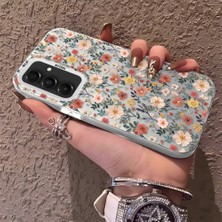 HONTINGA Samsung Galaxy A16 ile Uyumlu Kılıfı Silikon Kenar Sert Arka Düşüme Önleyici Basitlik Anti Düşme Kamera Korumali Çiçek Dalları Desen Telefon Kılıf Kadın ve Erkek Için Uygundur K1-0578