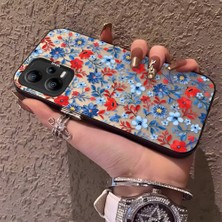 HONTINGA Poco X5 5g ile Uyumlu Kılıfı Silikon Kenar Sert Arka Düşüme Önleyici Basitlik Anti Düşme Kamera Korumali Çiçek Dalları Desen Telefon Kılıf Kadın ve Erkek Için Uygundur K1-0578