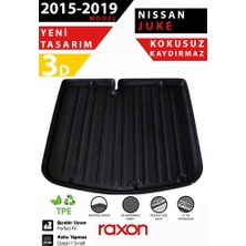 Raxon Nissan Juke 2015–2019 Üst Bagaj Havuzu 3D Özel Kalıp Su Geçirmez Kaymaz
