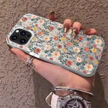 HONTINGA iPhone 15 Pro ile Uyumlu Kılıfı Silikon Kenar Sert Arka Düşüme Önleyici Basitlik Anti Düşme Kamera Korumali Çiçek Dalları Desen Telefon Kılıf Kadın ve Erkek Için Uygundur K1-0578