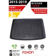 Raxon Nissan Juke 2015–2019 Alt Bagaj Havuzu 3D Özel Kalıp Su Geçirmez Kaymaz