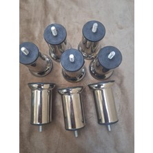 Bengi Ankara Mobilya Baza Ayak Hdr 90565 Koltuk Ayağı Kanepe Ayağı Mobilya Ayağı Krom 10 cm (8 Adet)