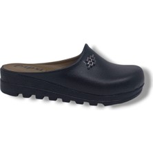 Zerhan Capri 250 Kadın Siyah Tokalı Burnu Kapalı Oda Terlik