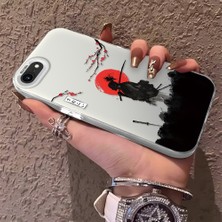 HONTINGA iPhone Se 2022 ile Uyumlu Kılıfı Silikon Kenar Sert Arka Düşüme Önleyici Basitlik Anti Düşme Kamera Korumali Ninja Desen Telefon Kılıf Kadın ve Erkek Için Uygundur K1-0586