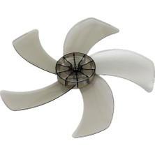 Akat Flavel Ile Uyumlu Flv 1625 Av Vantilatör Pervanesi / 5 Kanatlı - Sert Plastik - Kristal - Şeffaf