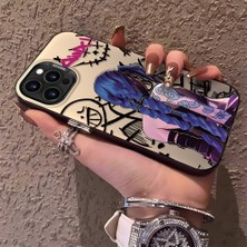 HONTINGA iPhone 14 Pro ile Uyumlu Kılıfı Silikon Kenar Sert Arka Düşüme Önleyici Basitlik Anti Düşme Kamera Korumali Ninja Desen Telefon Kılıf Kadın ve Erkek Için Uygundur K1-0586
