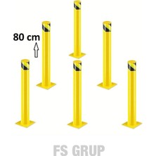 FS GRUP | Park Dubası Sabit Demir 80 cm – Otopark ve Alan Sınırlandırma Dubası (6 Adet)