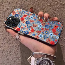 HONTINGA iPhone 15 Pro ile Uyumlu Kılıfı Silikon Kenar Sert Arka Düşüme Önleyici Basitlik Anti Düşme Kamera Korumali Çiçek Dalları Desen Telefon Kılıf Kadın ve Erkek Için Uygundur K1-0578