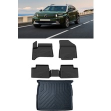 Sahler C3 Aircross Hyrbrit 2025 ve Sonrası 4.5d Paspas 3D Rizline Üst Bagaj Havuzu