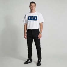 Hero Periodic  Oversize Pamuk 3 Iplik Beyaz T-Shirt