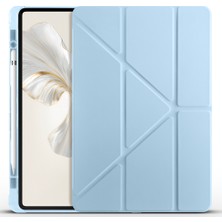 Maks Technology Honor Pad 9 Kılıf Mkst Tri Folding Kalem Bölmeli Standlı Kılıf - Mavi