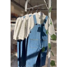 Necix Çizgili Salopet 2 Li Erkek Takım