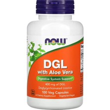 Now Foods Dgl With Aloe Vera 400MG 100 Veg. Caps.