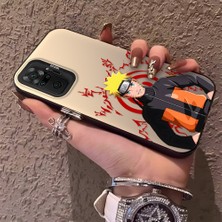 HONTINGA Xiaomi Redmi Note 10 Pro ile Uyumlu Kılıfı Silikon Kenar Sert Arka Düşüme Önleyici Basitlik Anti Düşme Kamera Korumali Naruto Desen Telefon Kılıf Kadın ve Erkek Için Uygundur K1-0579
