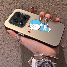 HONTINGA Poco X7 ile Uyumlu Kılıfı Silikon Kenar Sert Arka Düşüme Önleyici Basitlik Anti Düşme Kamera Korumali Doraemon Desen Telefon Kılıf Kadın ve Erkek Için Uygundur K1-0577