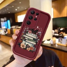 HONTINGA Samsung Galaxy S22 Ultra ile Uyumlu Kılıfı Düşüme Önleyici Basitlik Anti Düşme Kamera Korumali Moda Bordo Desen Yumuşak Silikon Telefon Kılıfı Kadın ve Erkek Için Uygundur K2-7129