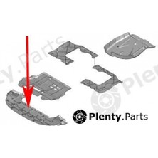 TŞT Citroen C4 Ön Tampon Alt Koruma Plastiği 2010- (Oem No:  7013LC)