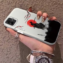 HONTINGA Samsung Galaxy A03 ile Uyumlu Kılıfı Silikon Kenar Sert Arka Düşüme Önleyici Basitlik Anti Düşme Kamera Korumali Ninja Desen Telefon Kılıf Kadın ve Erkek Için Uygundur K1-0586