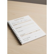 Imajmix A5 Toplantı Notları Defteri – Spiralli, 30 Yaprak, 120 gr Kalın Kâğıt | Günlük & Ofis Kullanımı