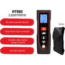 Texta MTR60 Klipsli Lazerli Mesafe Ölçer 60 Metre