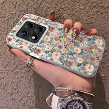 HONTINGA Xiaomi Redmi Note 14 Pro ile Uyumlu Kılıfı Silikon Kenar Sert Arka Düşüme Önleyici Basitlik Anti Düşme Kamera Korumali Çiçek Dalları Desen Telefon Kılıf Kadın ve Erkek Için Uygundur K1-0578