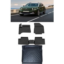 Sahler C3 Aircross Hyrbrit 2025 ve Sonrası 4.5d Paspas 3D Rizline Sabit Zemin Bagaj Havuzu