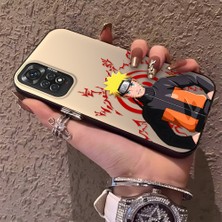 HONTINGA Xiaomi Redmi Note 11S ile Uyumlu Kılıfı Silikon Kenar Sert Arka Düşüme Önleyici Basitlik Anti Düşme Kamera Korumali Naruto Desen Telefon Kılıf Kadın ve Erkek Için Uygundur K1-0579