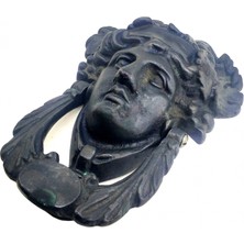 SHN Lounge Antika Tarz Dekoratif Pirinç Sezar Kapı Tokmağı, Taktak - Oksit