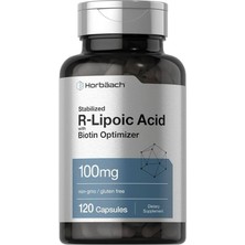 Horbaach R-Lipoic Acid With Biotin Optimizer ┃ 100 Mg 120 Caps.