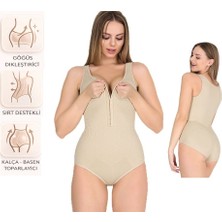 Bipamuk Kadın Agraflı Kalın Askılı Badi Korse Göğüs Dikleştirici Bel ve Karın Toparlayıcı