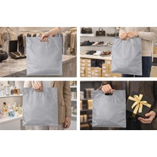 30X40 cm Naylon POŞET-TORBA-ÇANTA-100 Adet-Gri