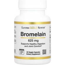 California Gold Nutrition Bromelain 625 Mg 30 Caps.