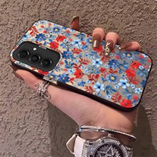 HONTINGA Samsung Galaxy A16 ile Uyumlu Kılıfı Silikon Kenar Sert Arka Düşüme Önleyici Basitlik Anti Düşme Kamera Korumali Çiçek Dalları Desen Telefon Kılıf Kadın ve Erkek Için Uygundur K1-0578