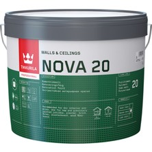 Tikkurila Nova 20 Su Bazlı M1 Sağlık Sertifikalı Silinebilir Boya Finlandiya Menşeeli Y500 9l(11,5kg)
