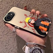 HONTINGA iPhone 16E ile Uyumlu Kılıfı Silikon Kenar Sert Arka Düşüme Önleyici Basitlik Anti Düşme Kamera Korumali Naruto Desen Telefon Kılıf Kadın ve Erkek Için Uygundur K1-0579