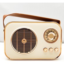 Radyo Nostalji Şarjlı Pilli Bt USB Sd Polygold M-4
