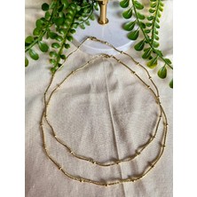 Vıp 14K Xuping Dorikalı Desenli Choker Kolye