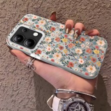HONTINGA Xiaomi Redmi Note 13 ile Uyumlu Kılıfı Silikon Kenar Sert Arka Düşüme Önleyici Basitlik Anti Düşme Kamera Korumali Çiçek Dalları Desen Telefon Kılıf Kadın ve Erkek Için Uygundur K1-0578